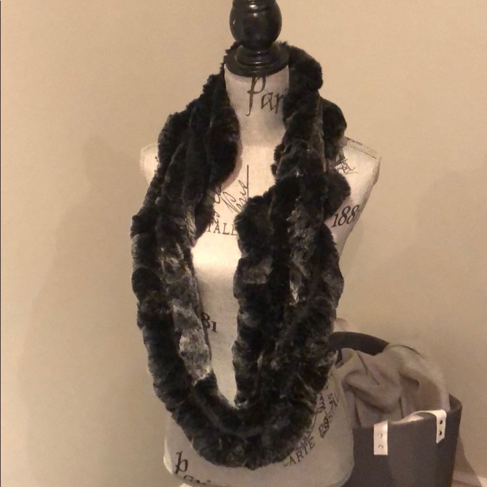 100% mink infinity scarf